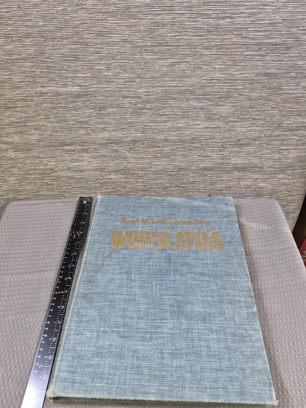 Vintage Rand McNally Cosmopolitan World Atlas Rand McNally Blue HC USA Maps